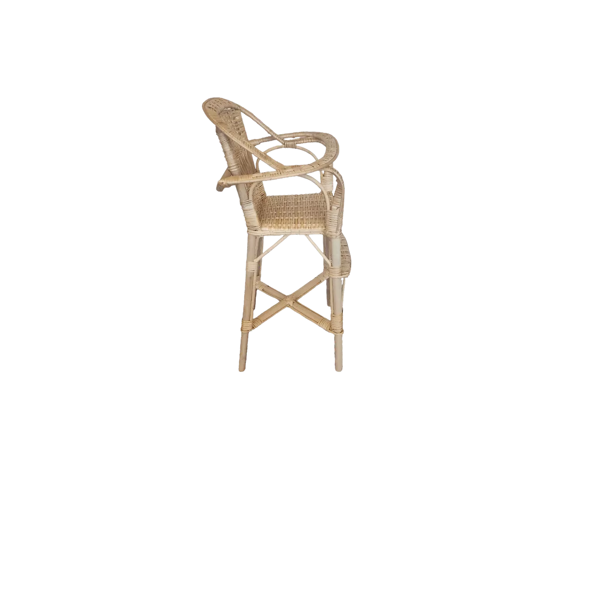 Chaise Haute d'enfant Rotin Naturel