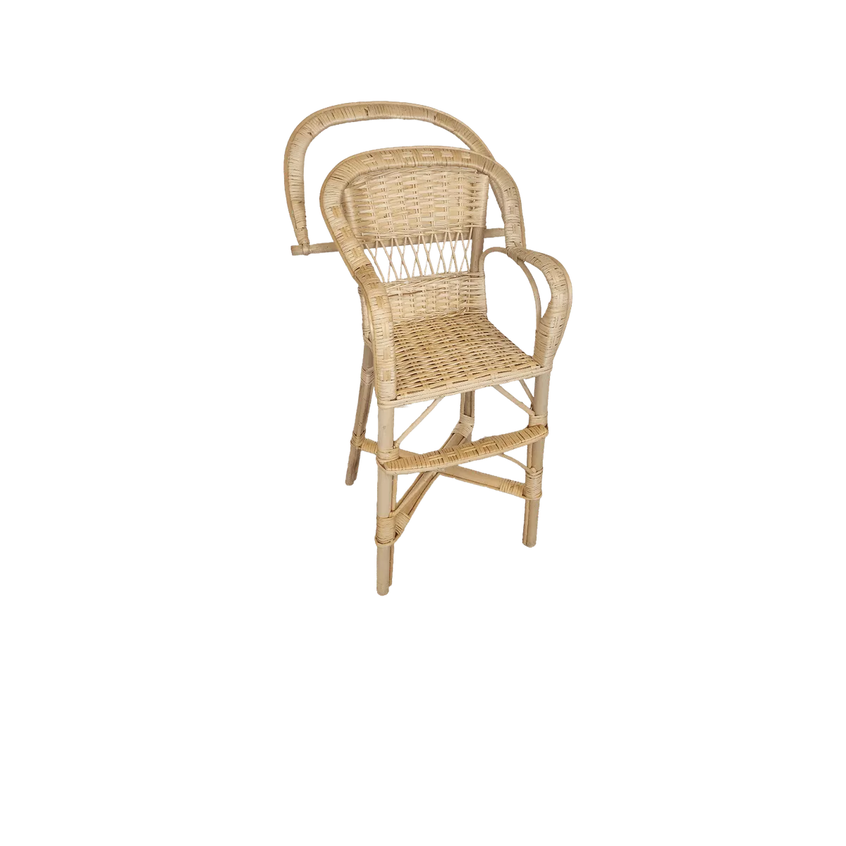Chaise Haute d'enfant Rotin Naturel