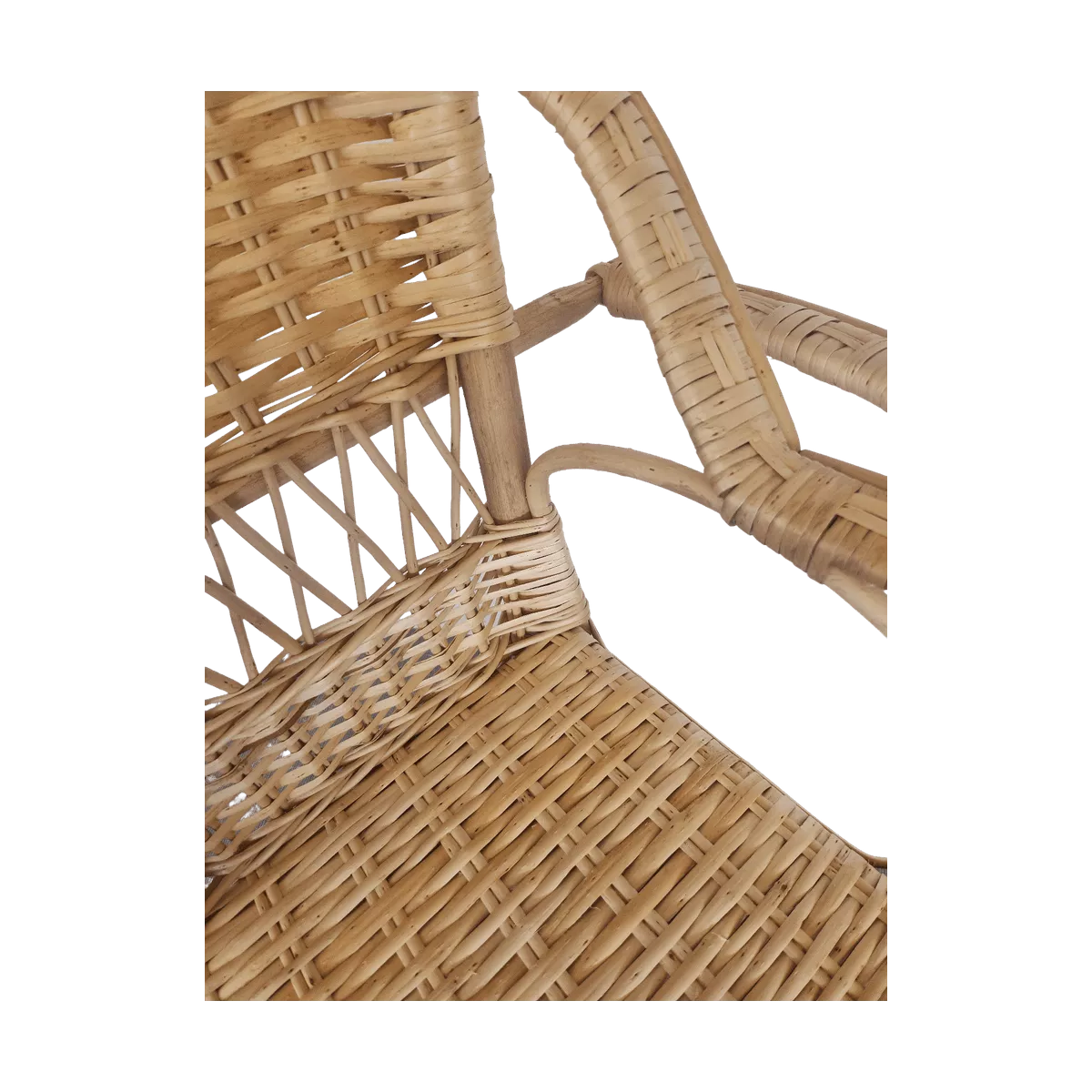 Chaise Haute d'enfant Rotin Naturel
