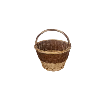 Corbeille Delphine Osier Bicolore 40x40