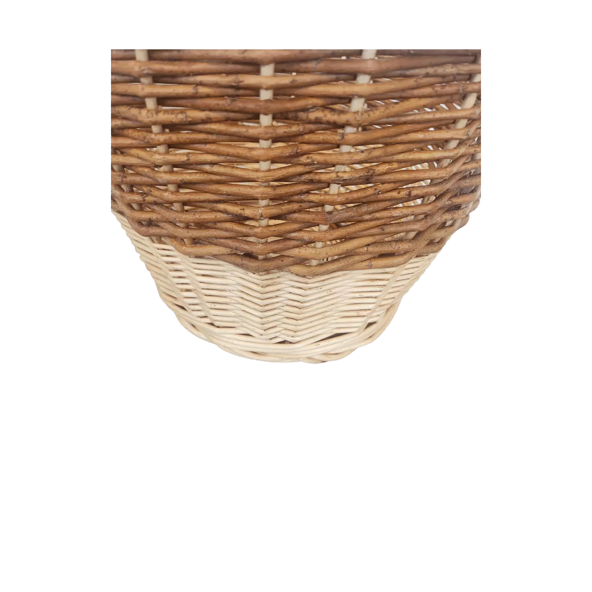 Corbeille Delphine Osier Bicolore 40x40