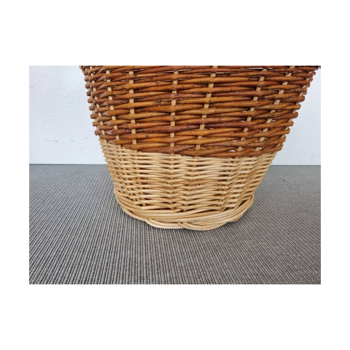 Corbeille Delphine Osier Bicolore 40x40