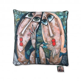 Coussin M Gonnin Les Filles de l'herbe 45x45