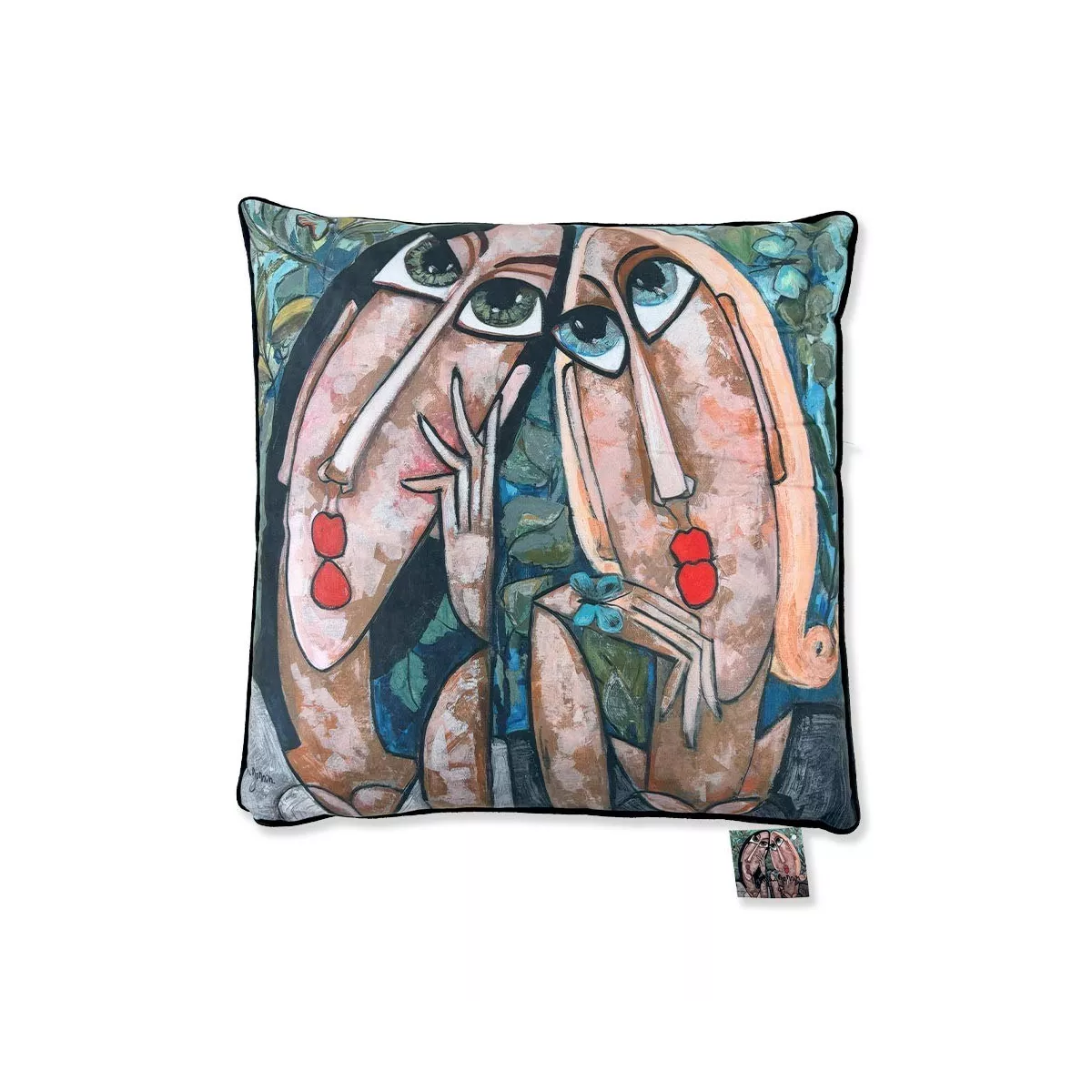 Coussin M Gonnin Les Filles de l'herbe 45x45