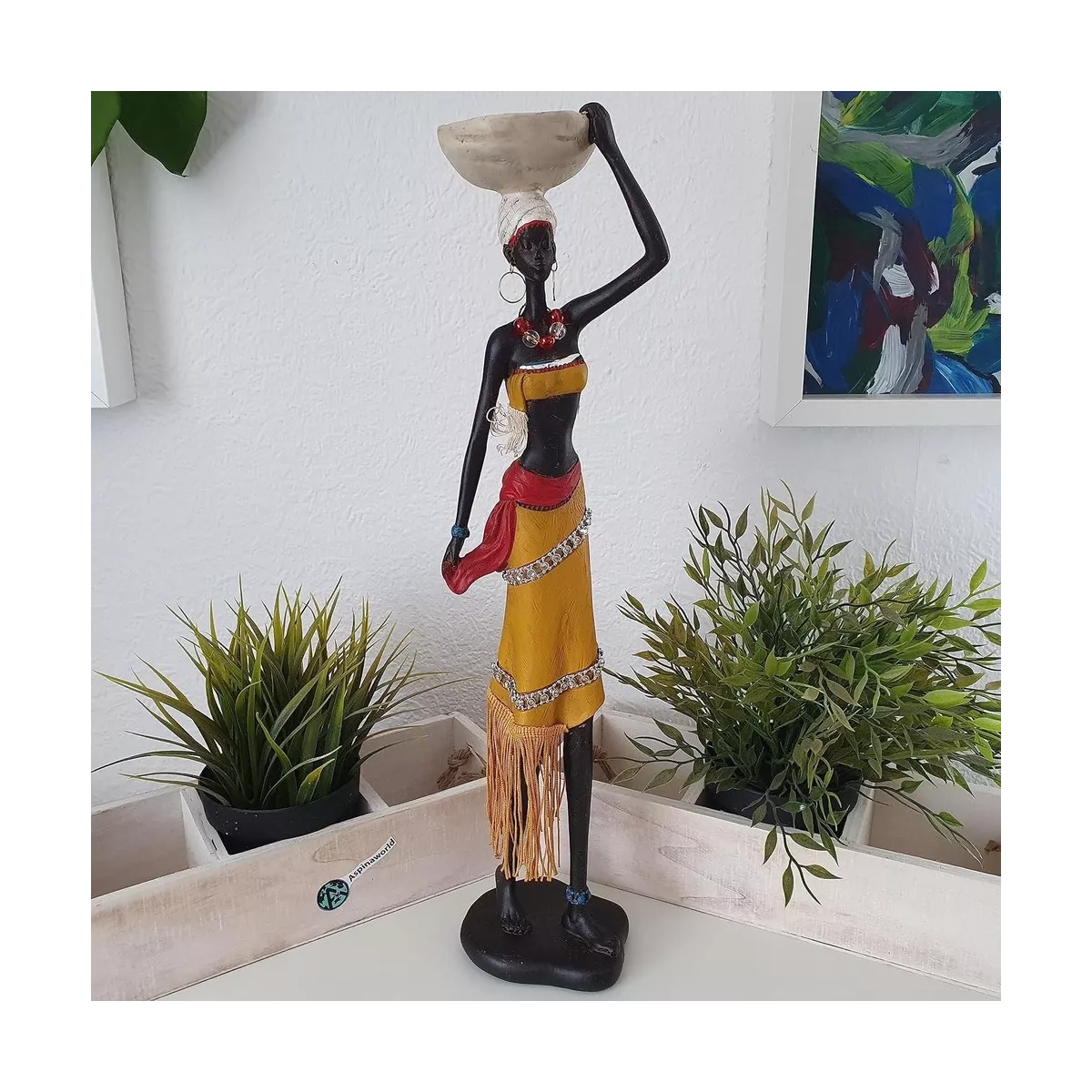 Statue Africaine Auma H.46 Cruche