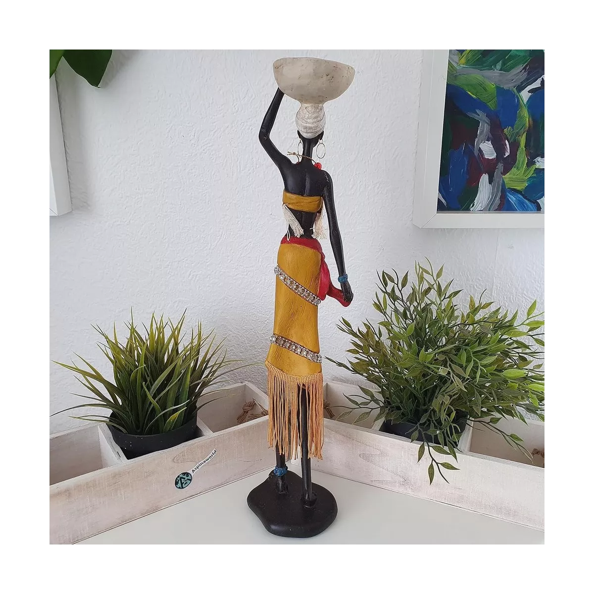 Statue Africaine Auma H.46 Cruche