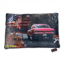 Coussin Mustang Rouge Rubix 40x60