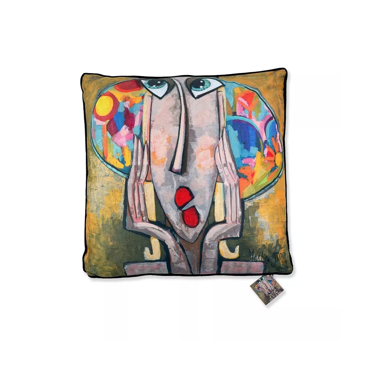 Coussin M Gonnin La Fille au Chapeau 45x45