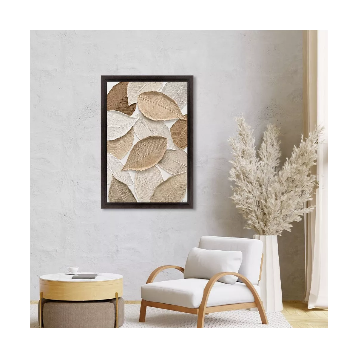 Tableau Epuré Feuille 92x132 cm