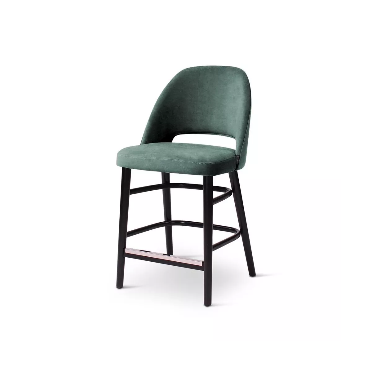 Tabouret de Bar Joy Velours Bleu