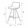 Tabouret de bar Happy Dark grey