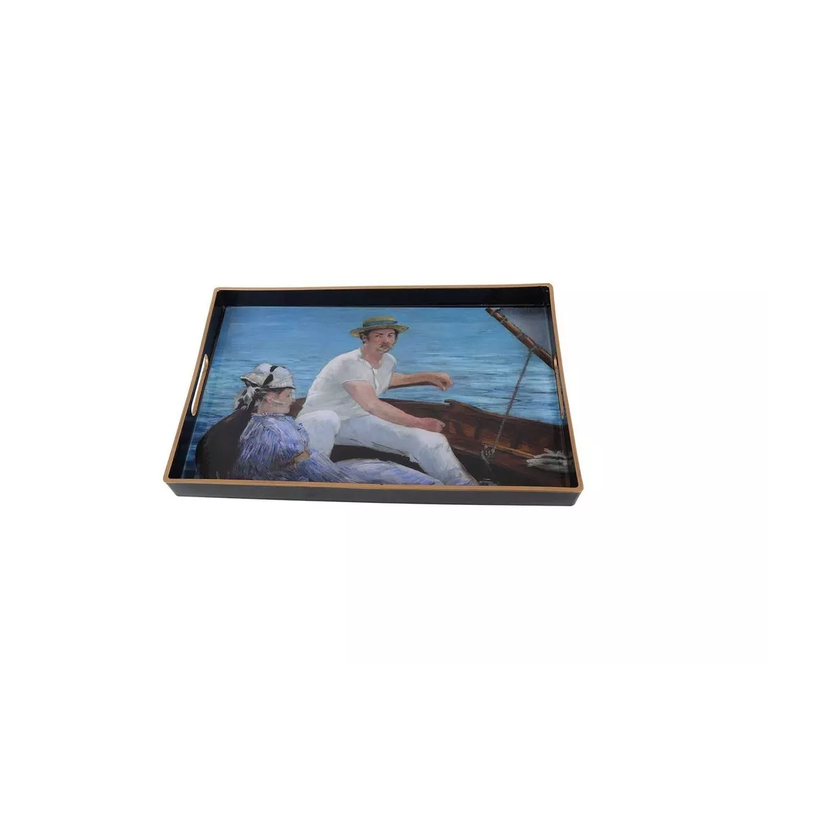 Plateau Rectangualire Bateau Manet 40x26
