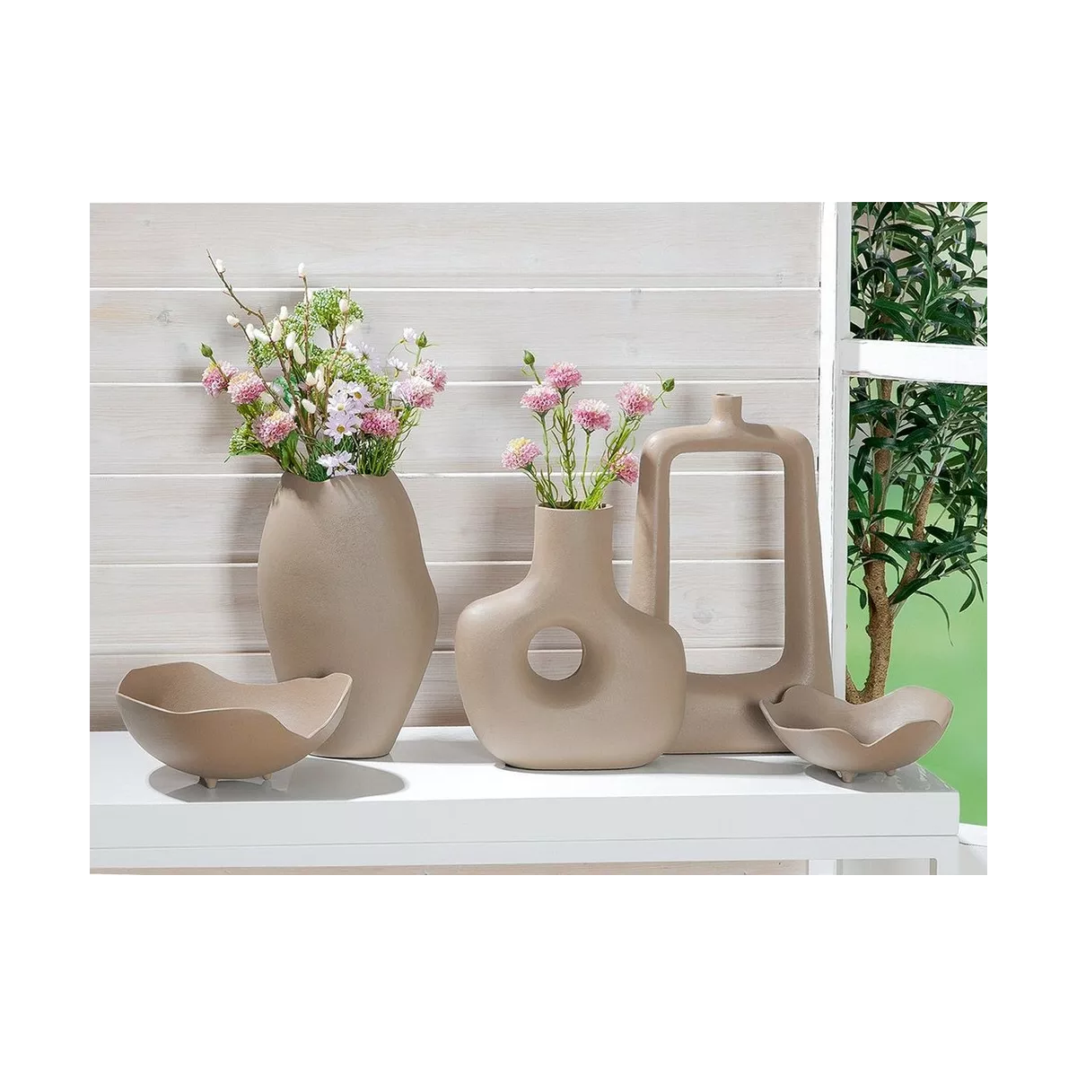 Coupe Helena Aluminium Beige