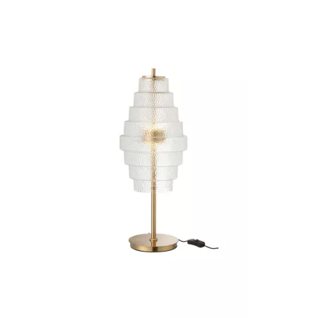 Lampe Led Laiton et Verre h58
