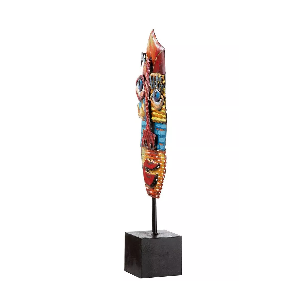 Sculpture Métal Visage H64