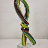 Sculpture Abstraite Noeud Pâte de verre h37