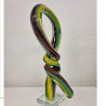 Sculpture Abstraite Noeud Pâte de verre h37