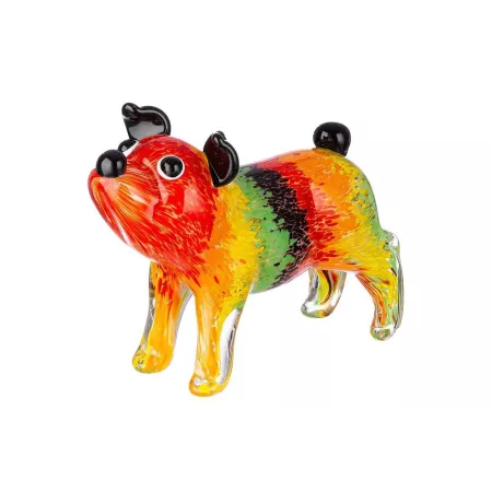 Chien Boby en pate de verre h18