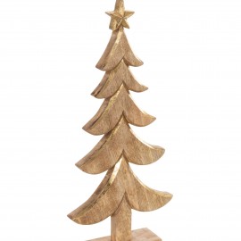 Sapin en Manguier/Or h41 cm