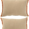 Set de 2 Coussin Fleurs Broderie 50x35