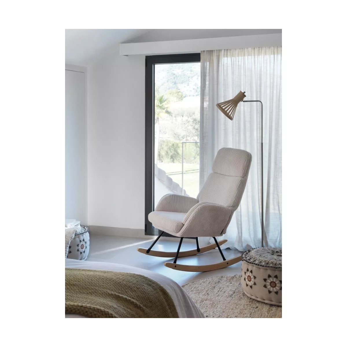 Fauteuil Rocking Lanzarote Ecru
