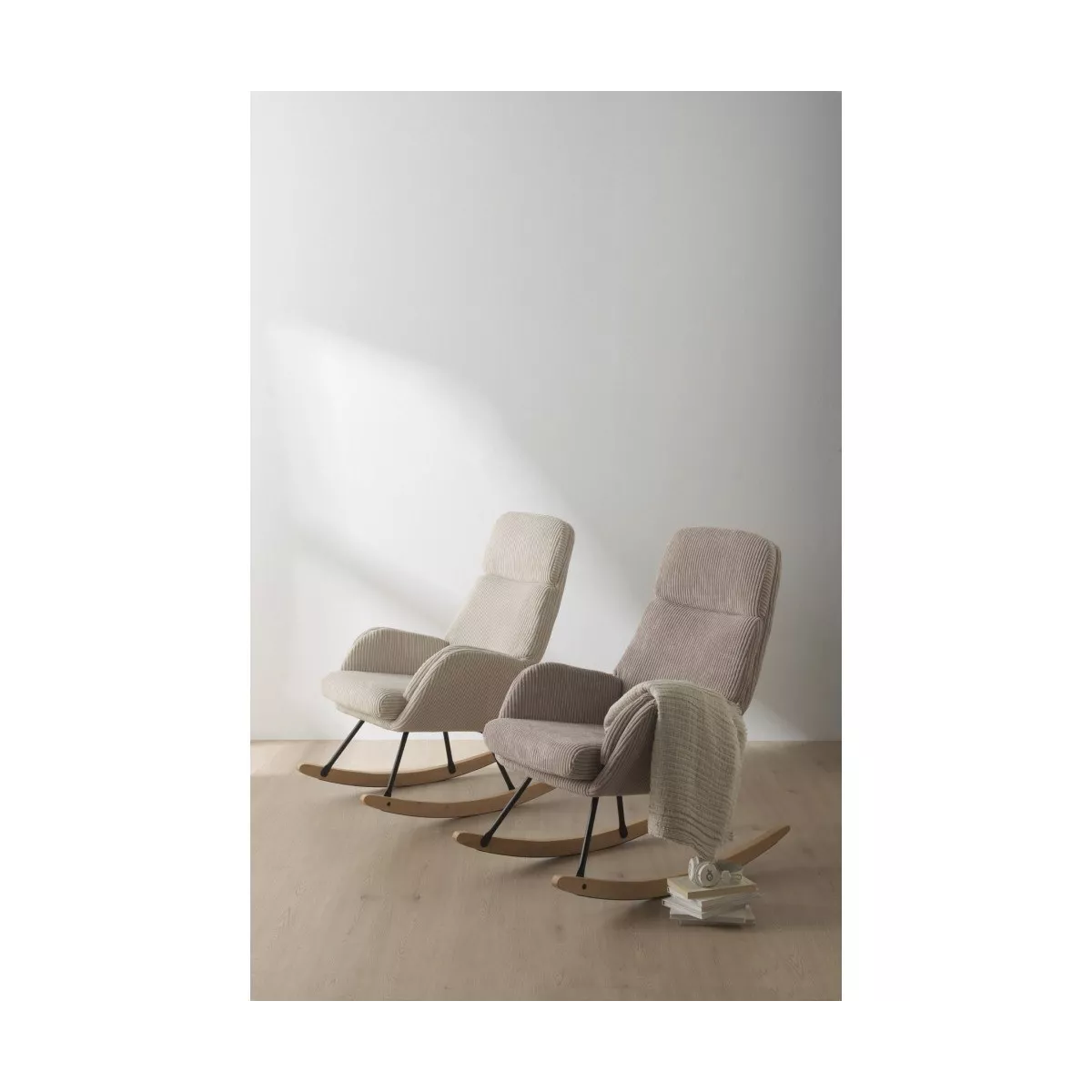 Fauteuil Rocking Lanzarote Ecru