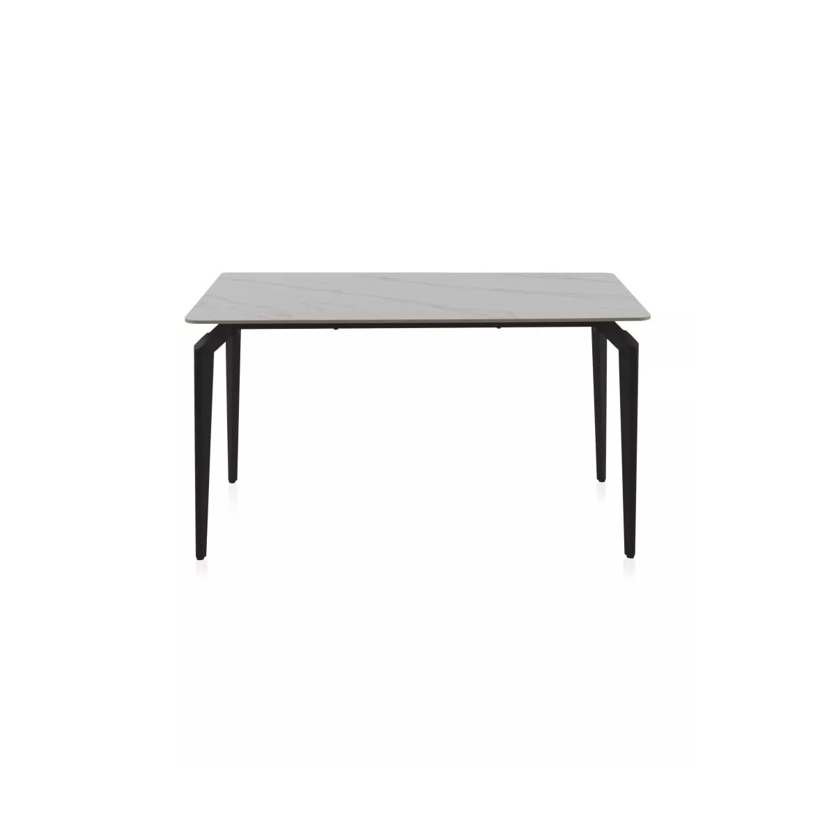 Table Ibiza 140 en Céramique Marbre Blanc