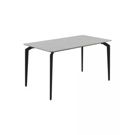 Table Ibiza 140 en Céramique Marbre Blanc