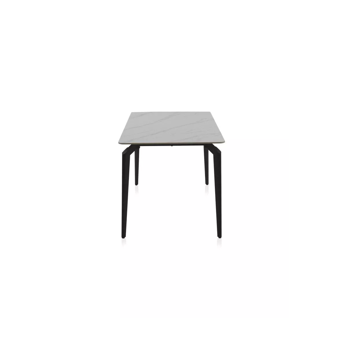 Table Ibiza 140 en Céramique Marbre Blanc