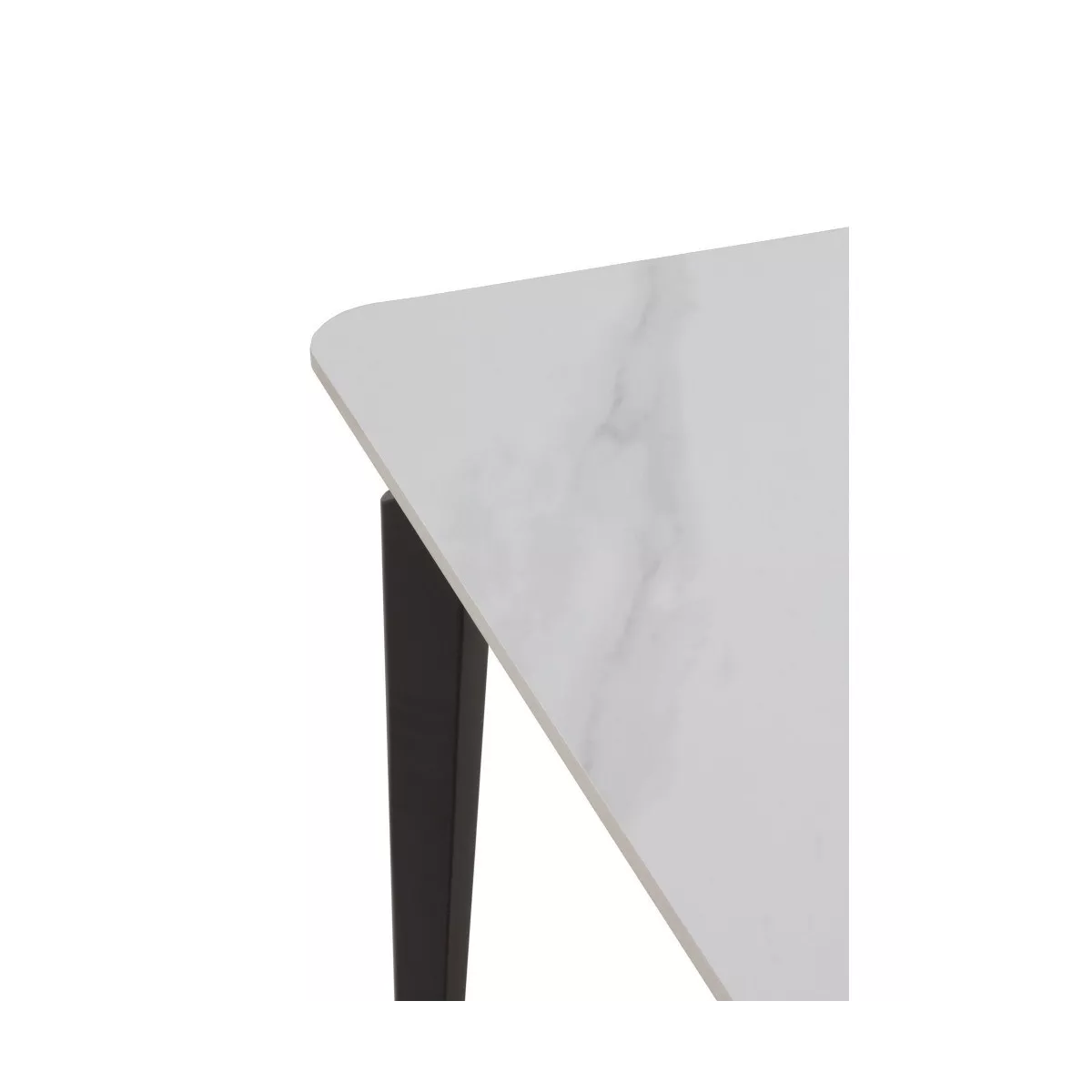 Table Ibiza 140 en Céramique Marbre Blanc