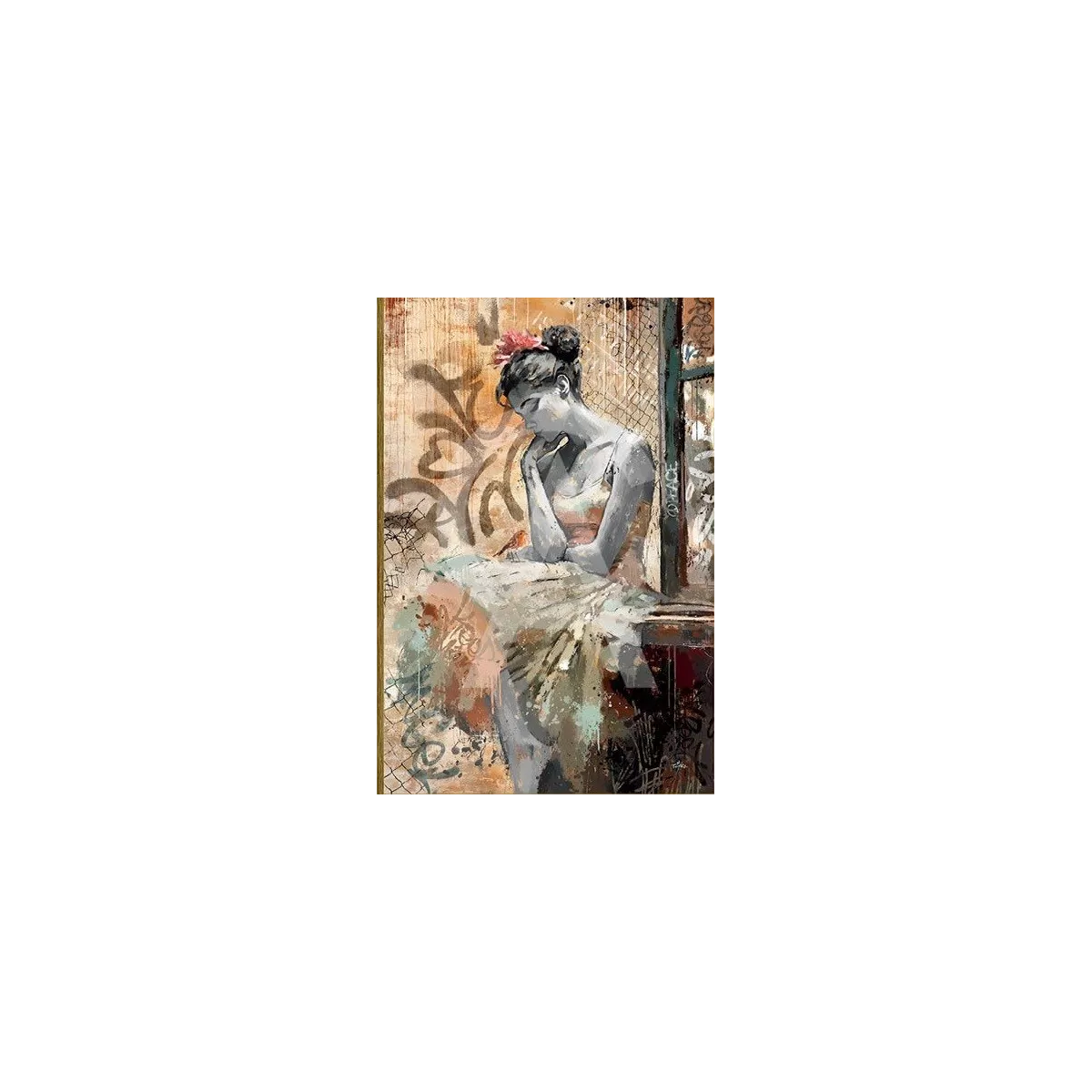 Tableau Romaric, La Femme et L'oiseau