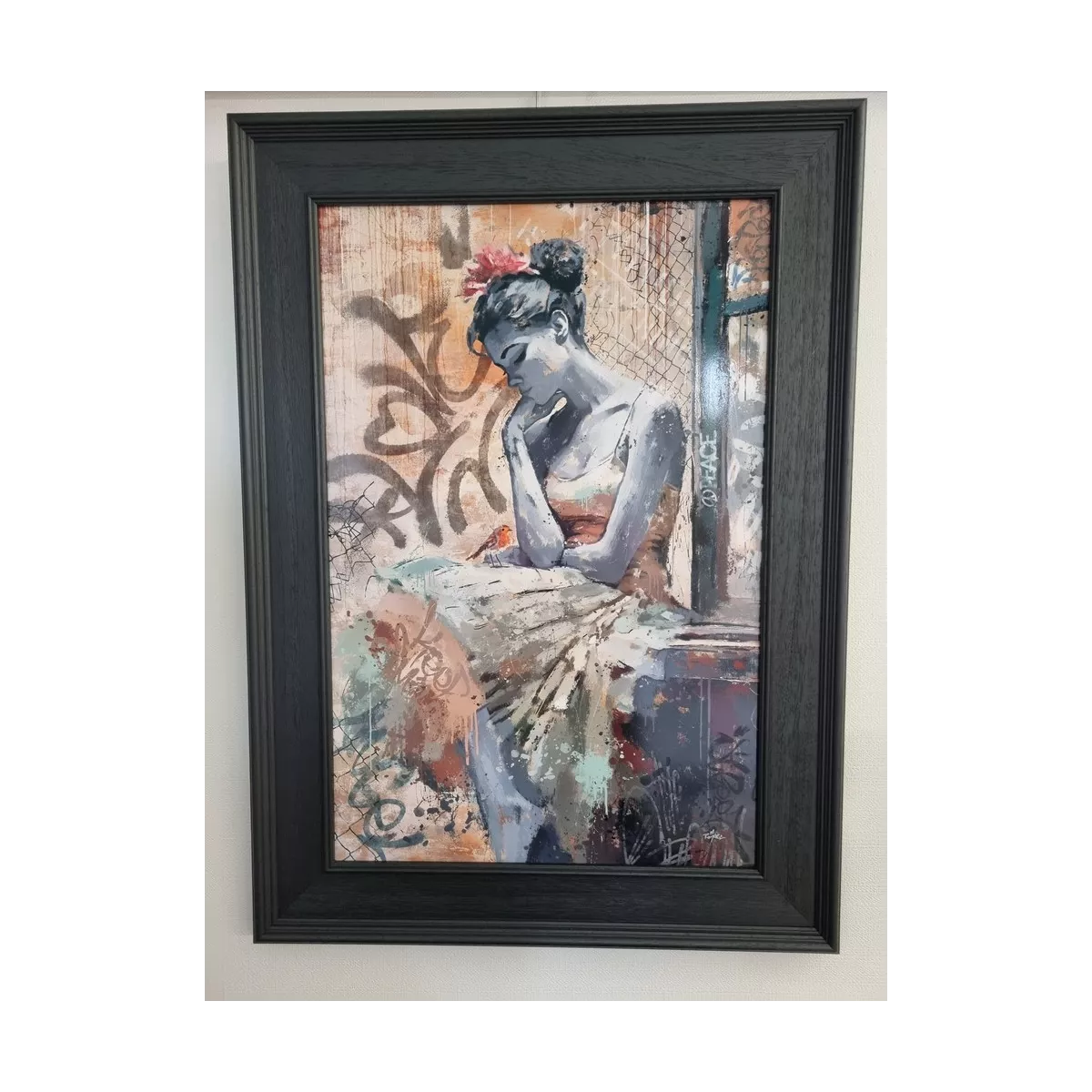 Tableau Romaric, La Femme et L'oiseau