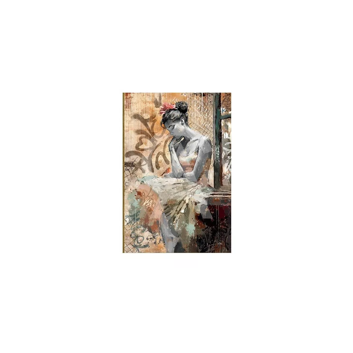 Tableau Romaric, La Femme et L'oiseau
