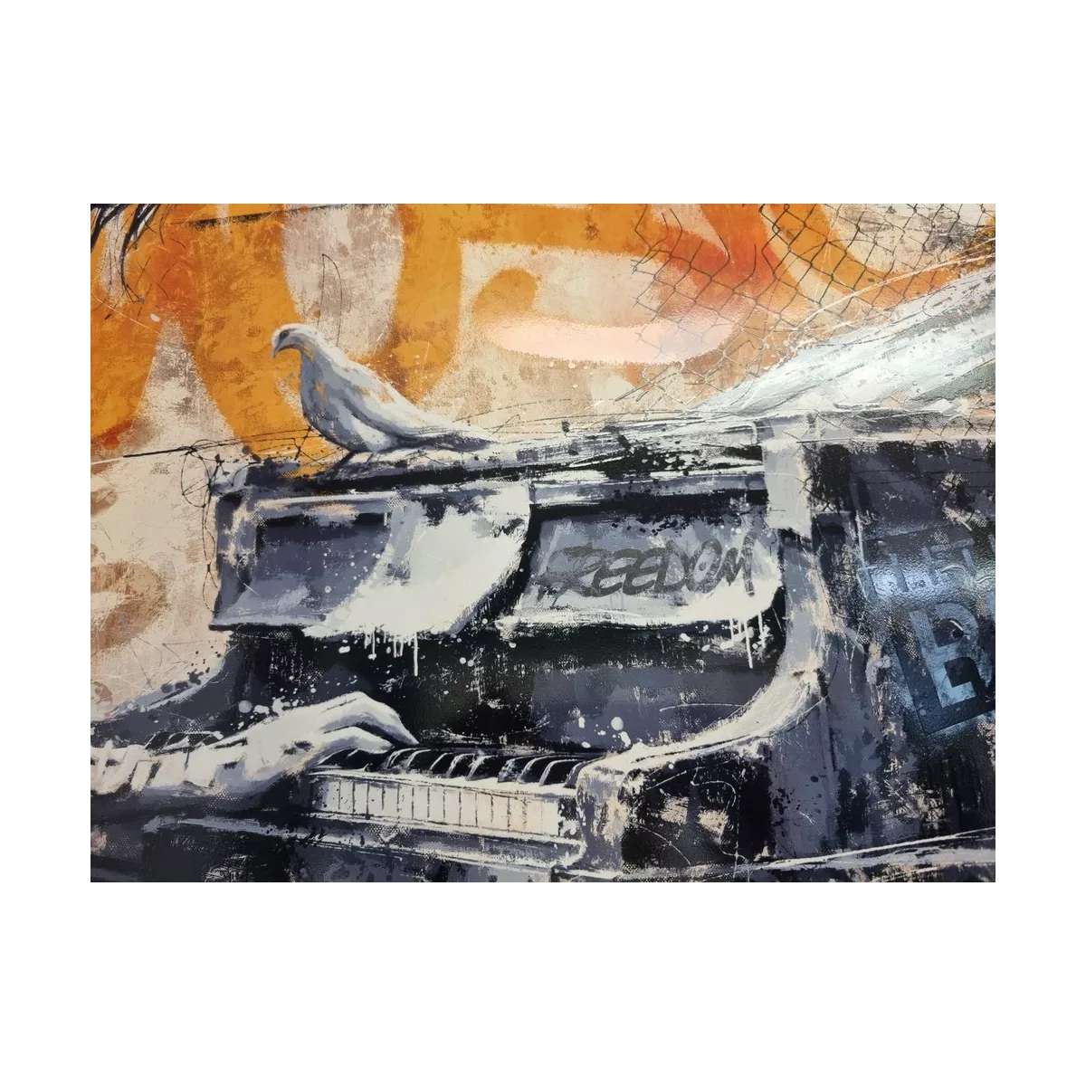 Tableau Romaric, La fille au Piano
