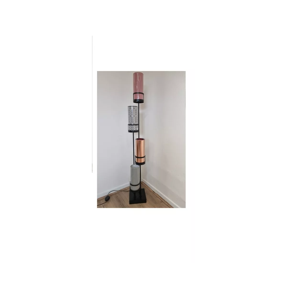 Lampadaire Sixt Flam Rose Cuivré h160
