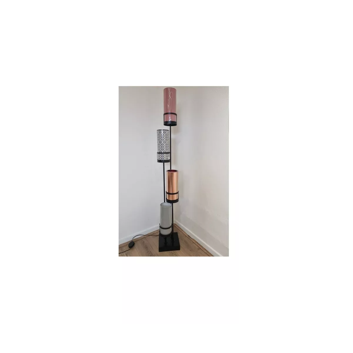 Lampadaire Sixt Flam Rose Cuivré h160