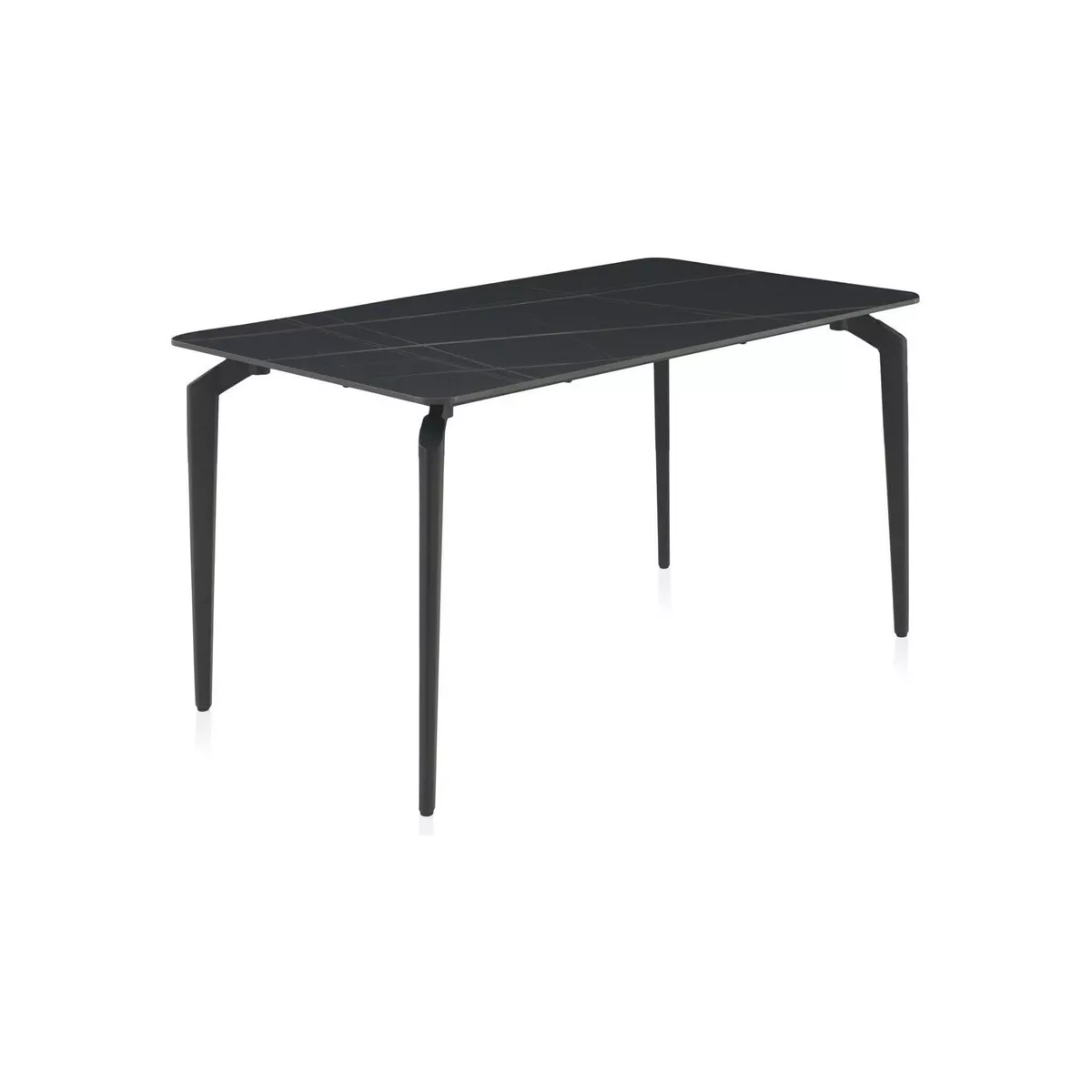 Table Ibiza 140 en Céramique Marbre Noir