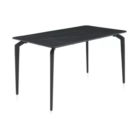 Table Ibiza 140 en Céramique Marbre Noir