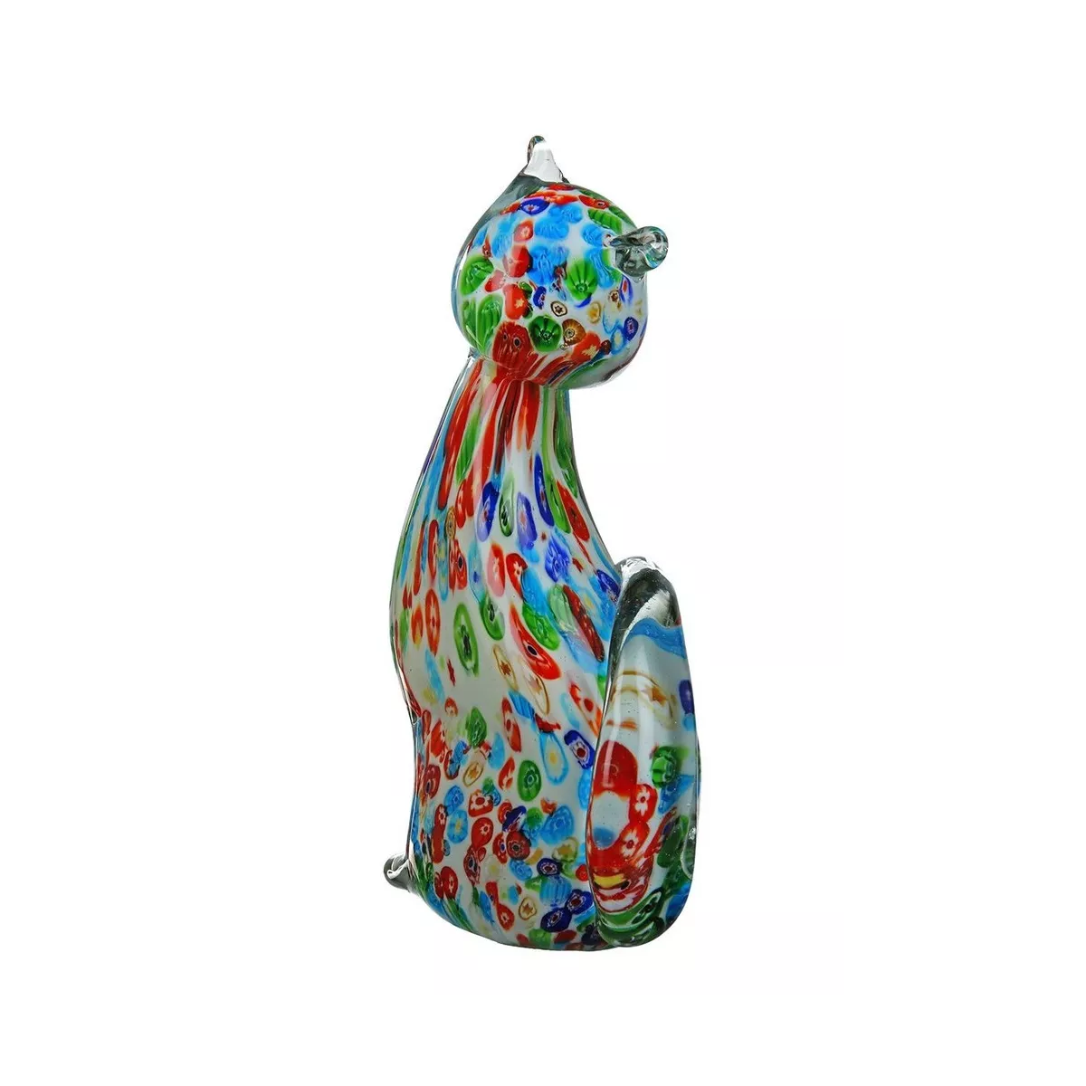 Chat Candy en pate de verre H.24cm