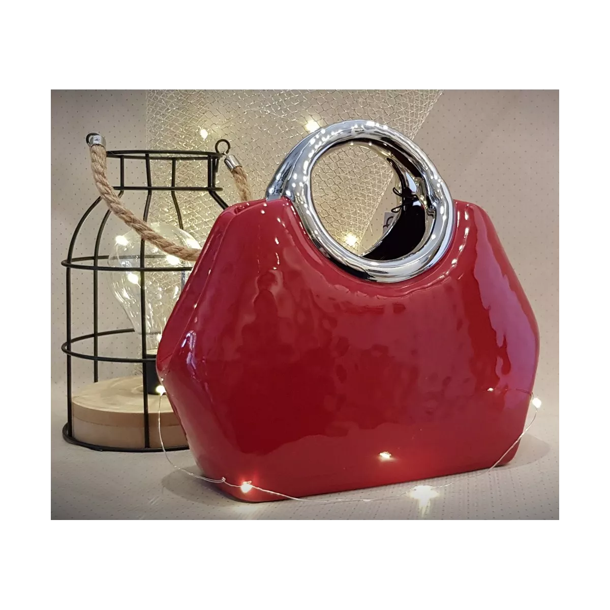 Vase Sac à main Milano rouge