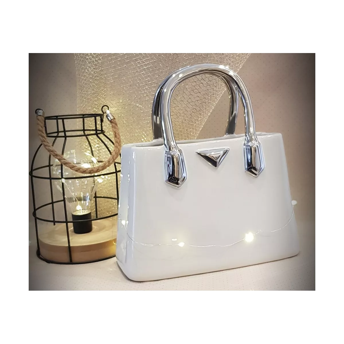 Vase Sac à main Milano Blanc