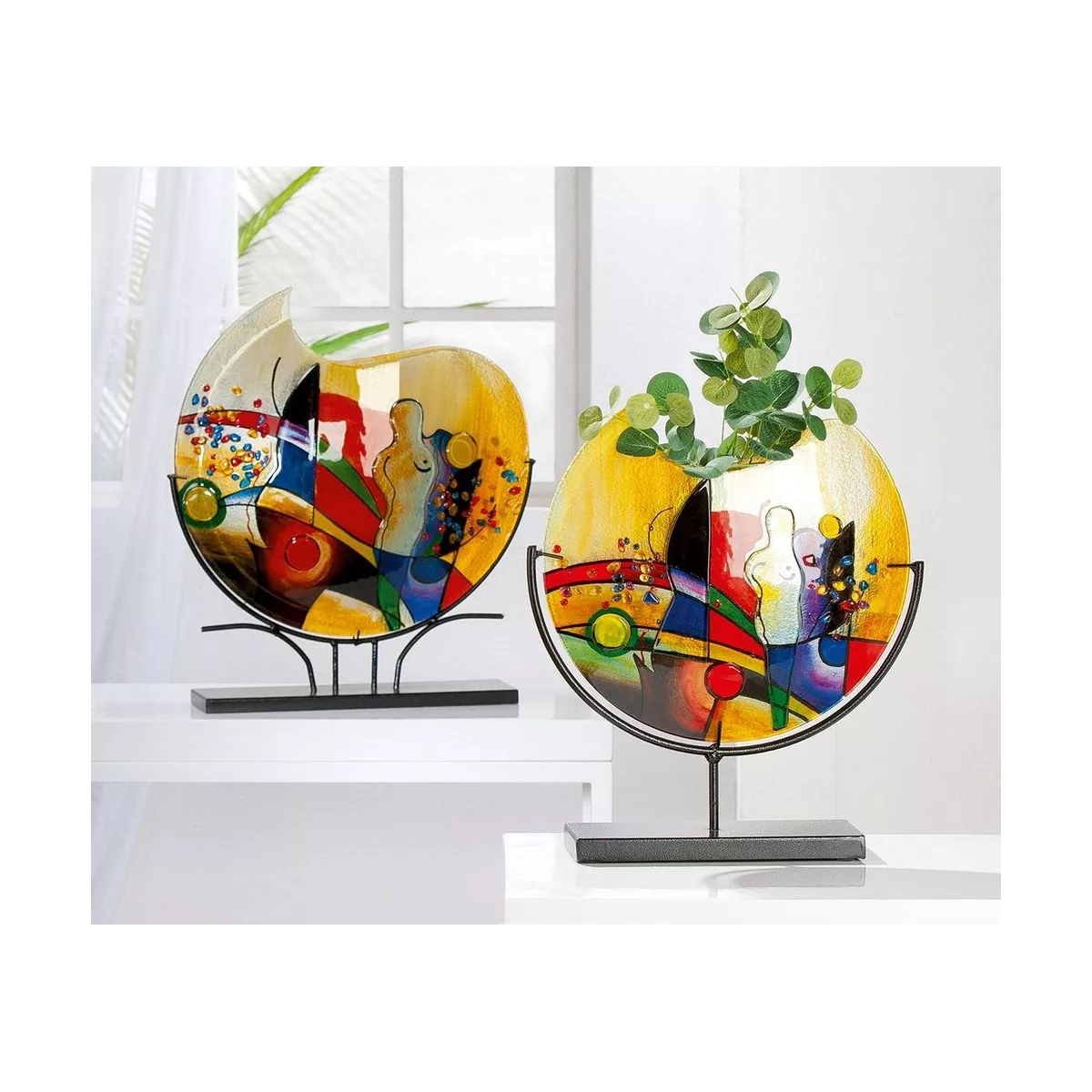 Vase Silhouette Pâte de verre H.38 cm
