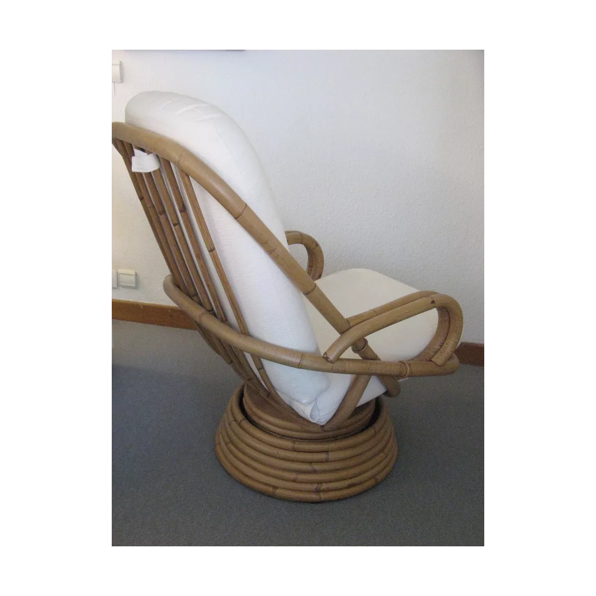 Fauteuil  relax Pivotant Naturel Vintage