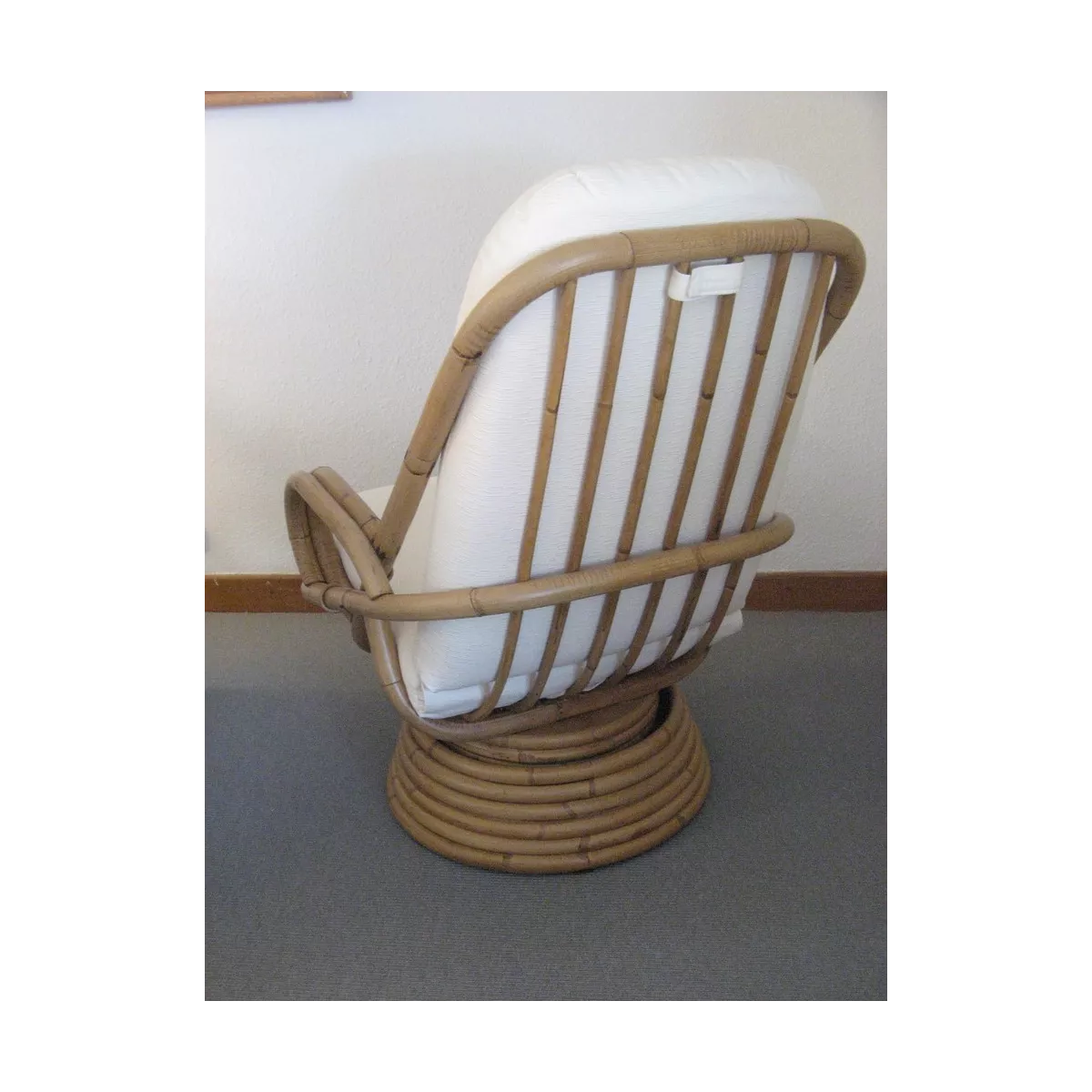 Fauteuil  relax Pivotant Naturel Vintage