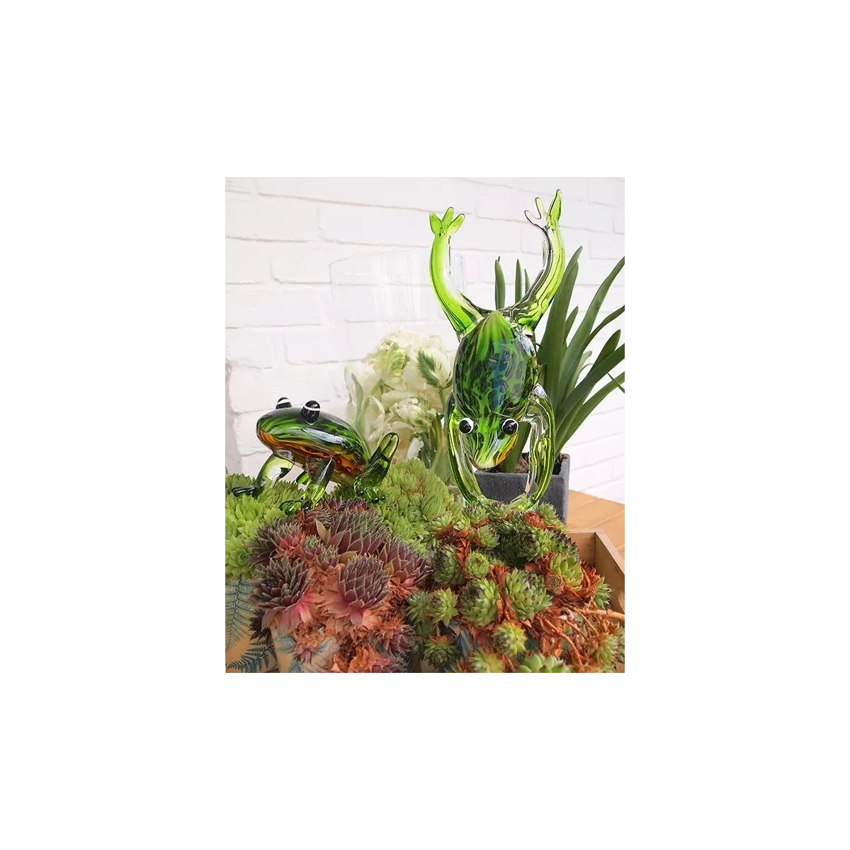 Grenouille en pate de verre