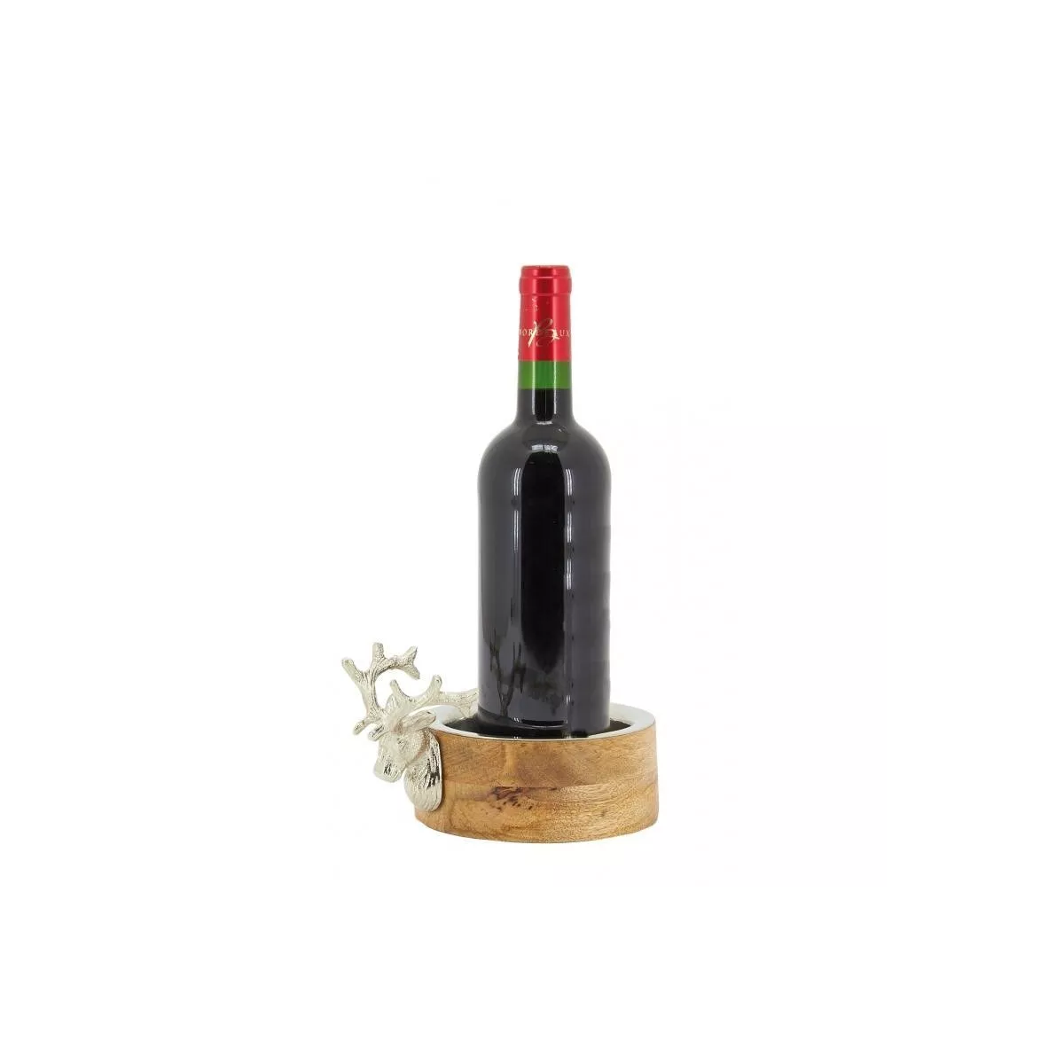Porte bouteille Cerf Bois