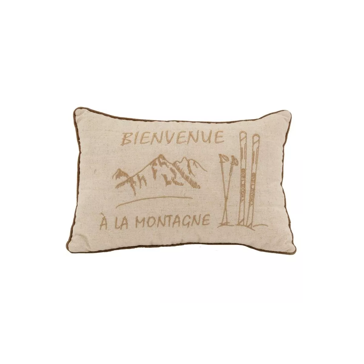 Coussin Bienvenue à la Montagne 40x27