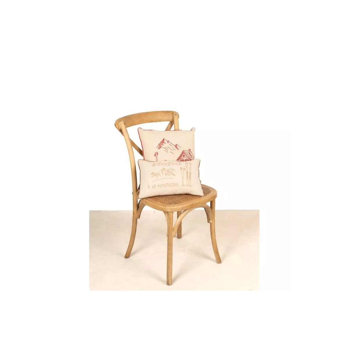 Coussin Bienvenue à la Montagne 40x27