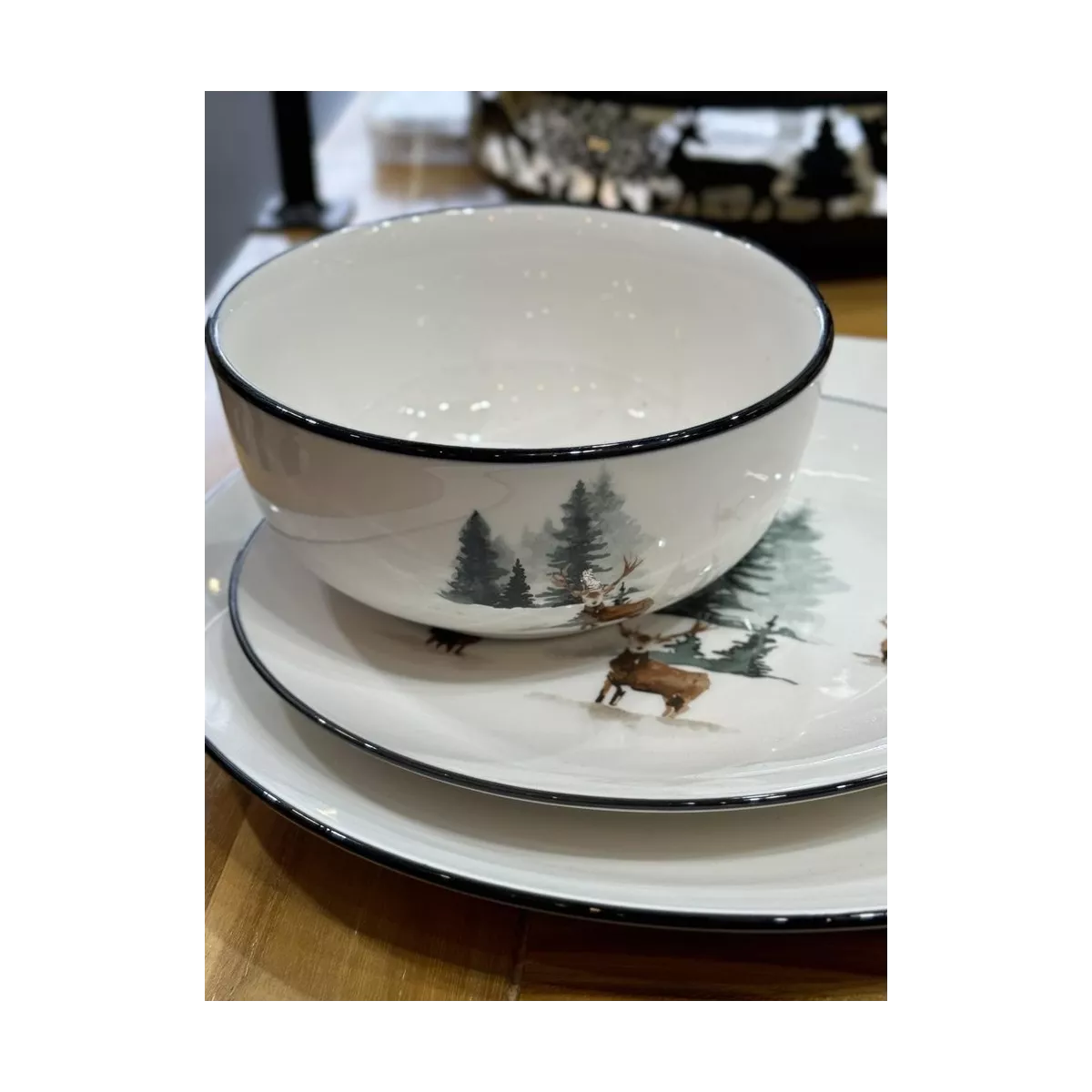 Bols Cerfs et sapin