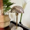 Lampe Champignon Marbre Marron h36